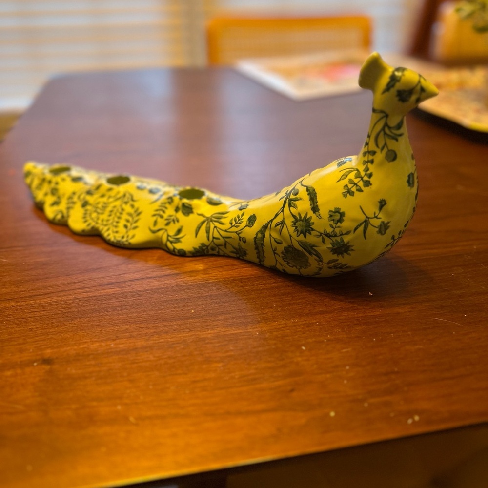 Anthropologie Peacock Candle Holder - Picture 5 of 5